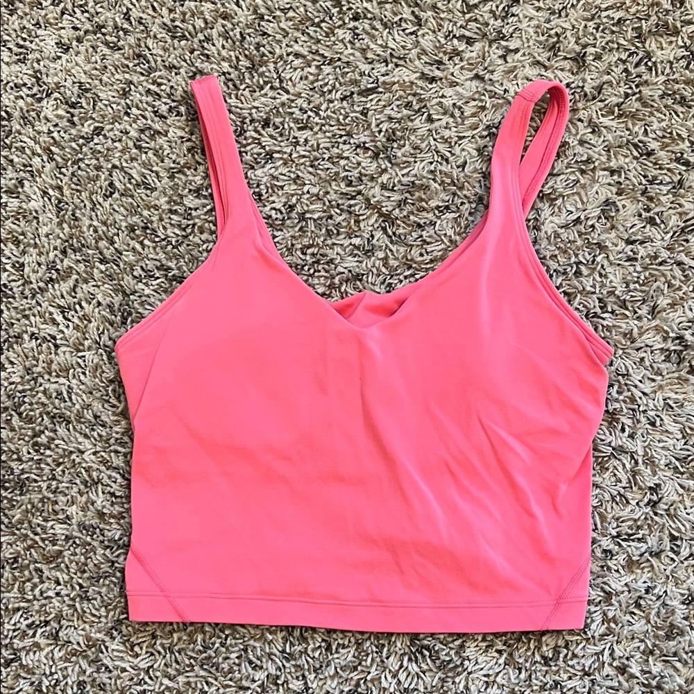 Lululemon Athletica Bright Pink Crop Top